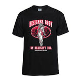 “DESIGNER BODY BY DEADLIFT INC” T-shirt